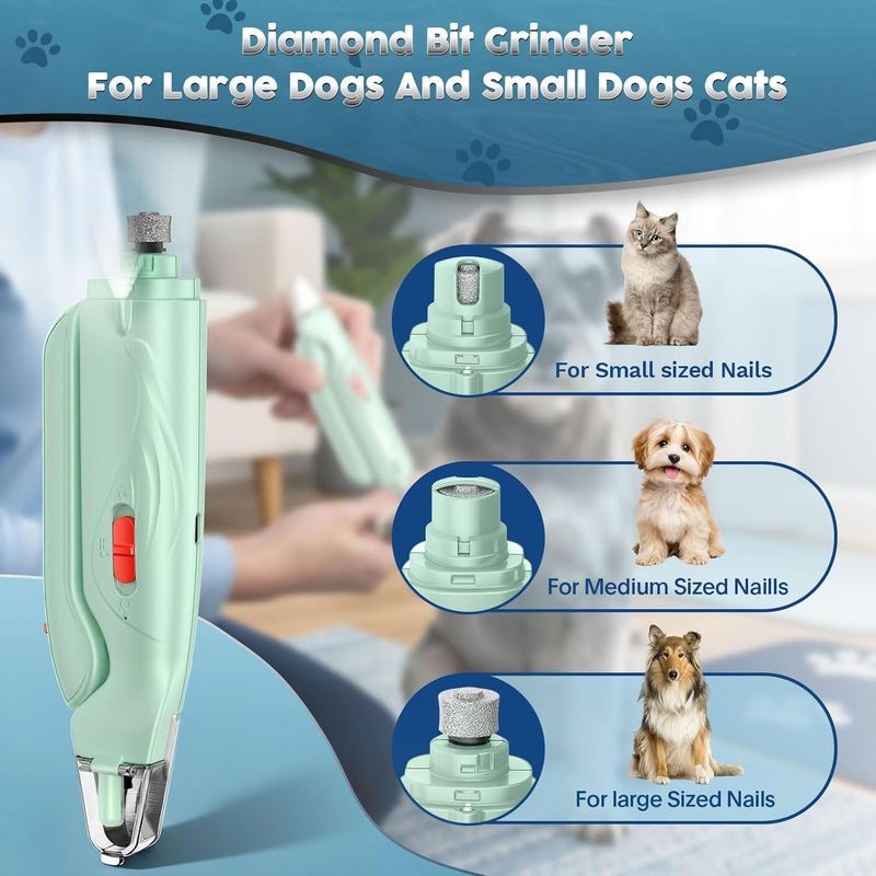 Picky zoom 2-in-1 Dog & Cat Nail Clippers and Grinder with Light – Upgraded Safety Guard to Avoid Overcutting, Sharp Blade, Painless Quiet Pet Nail Claw Trimmers, Professional Grooming Tool for Large Small Pets - Image 3